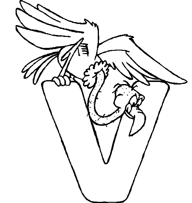 Coloring page: Alphabet (Educational) #124987 - Free Printable Coloring Pages