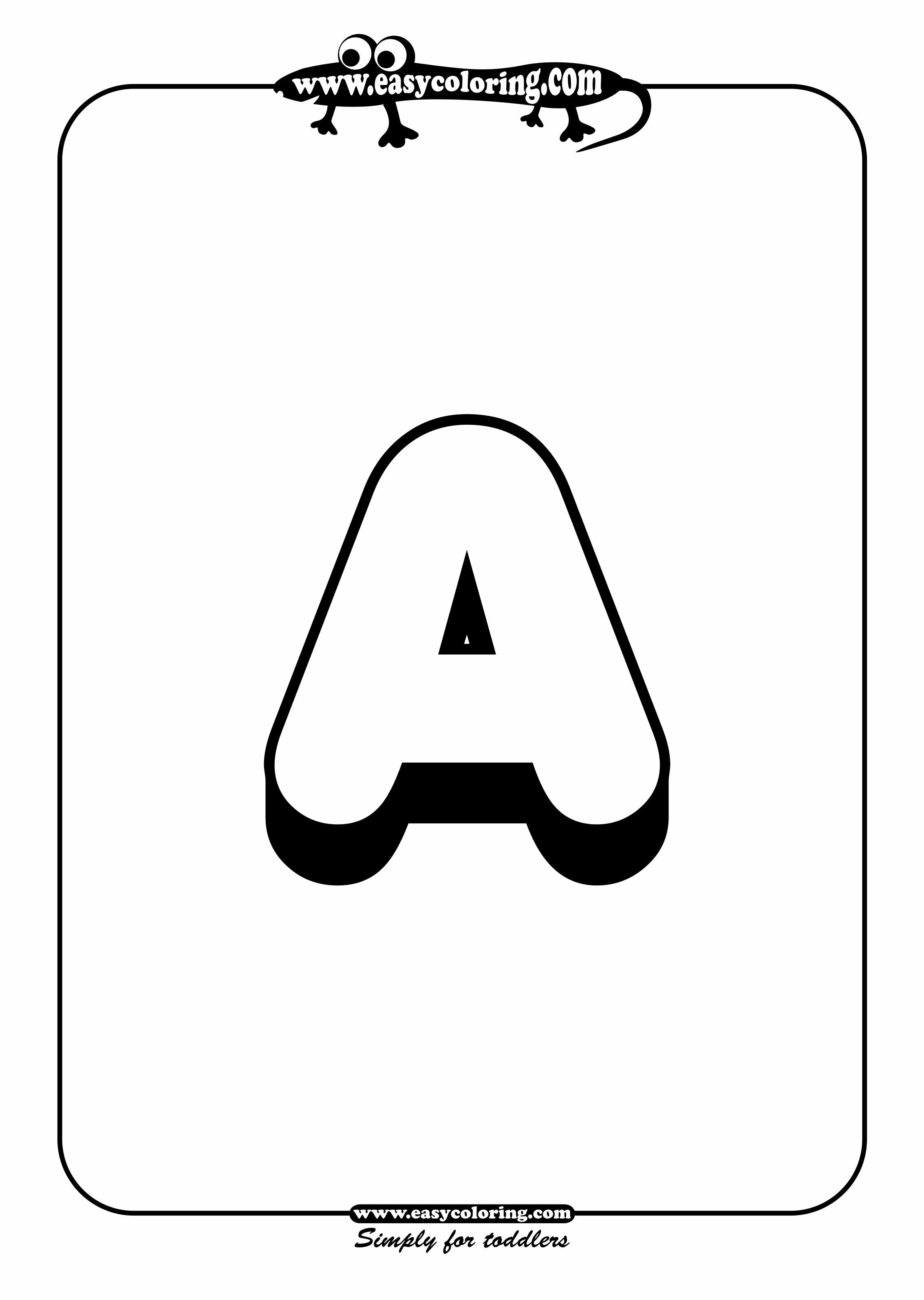 Coloring page: Alphabet (Educational) #125041 - Printable coloring pages