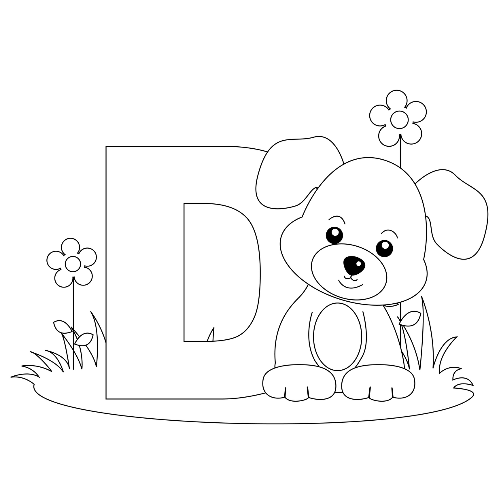 Drawing Alphabet 125092 Educational Printable Coloring Pages