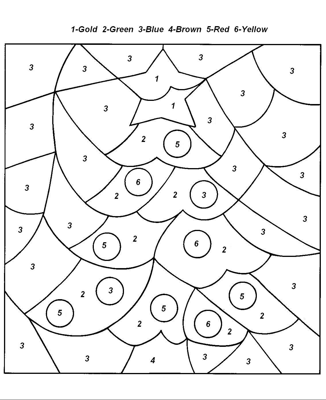 Coloring page: Coloring by numbers (Educational) #125497 - Free Printable Coloring Pages