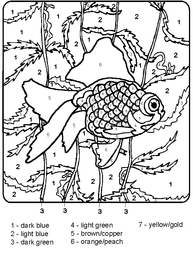 Coloring page: Coloring by numbers (Educational) #125499 - Printable coloring pages