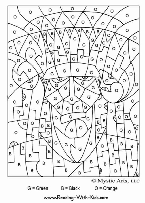 Coloring page: Coloring by numbers (Educational) #125539 - Free Printable Coloring Pages