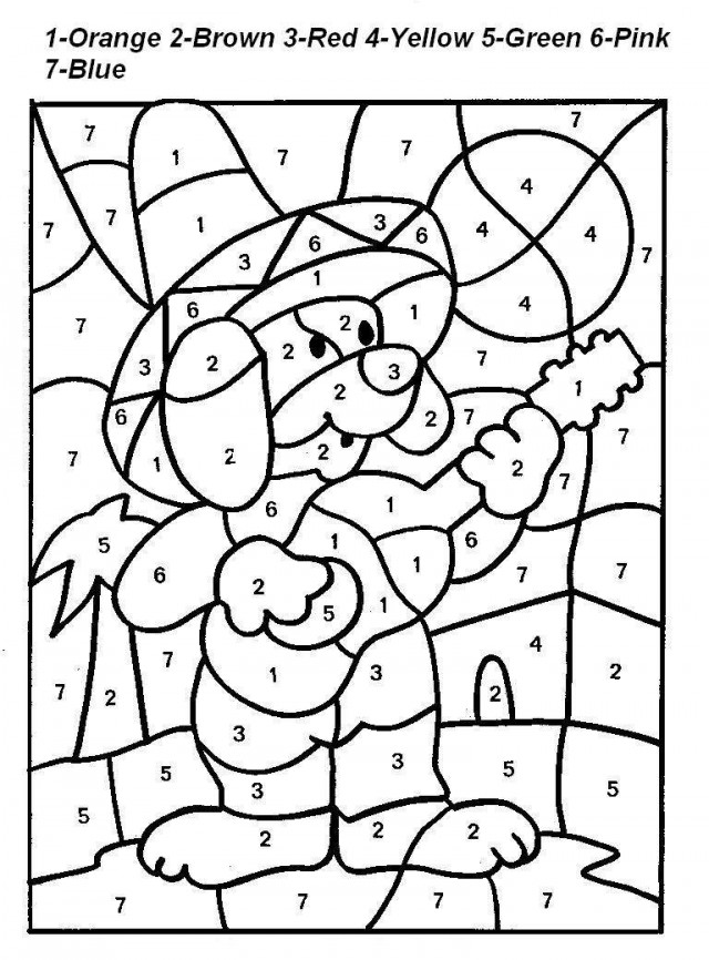 Coloring page: Coloring by numbers (Educational) #125542 - Printable coloring pages