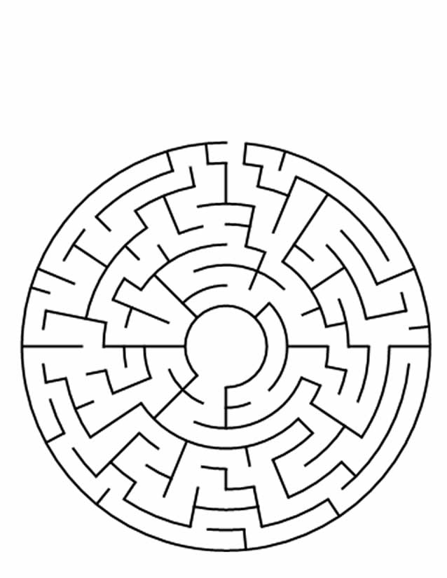 Coloring page: Labyrinths (Educational) #126422 - Free Printable Coloring Pages