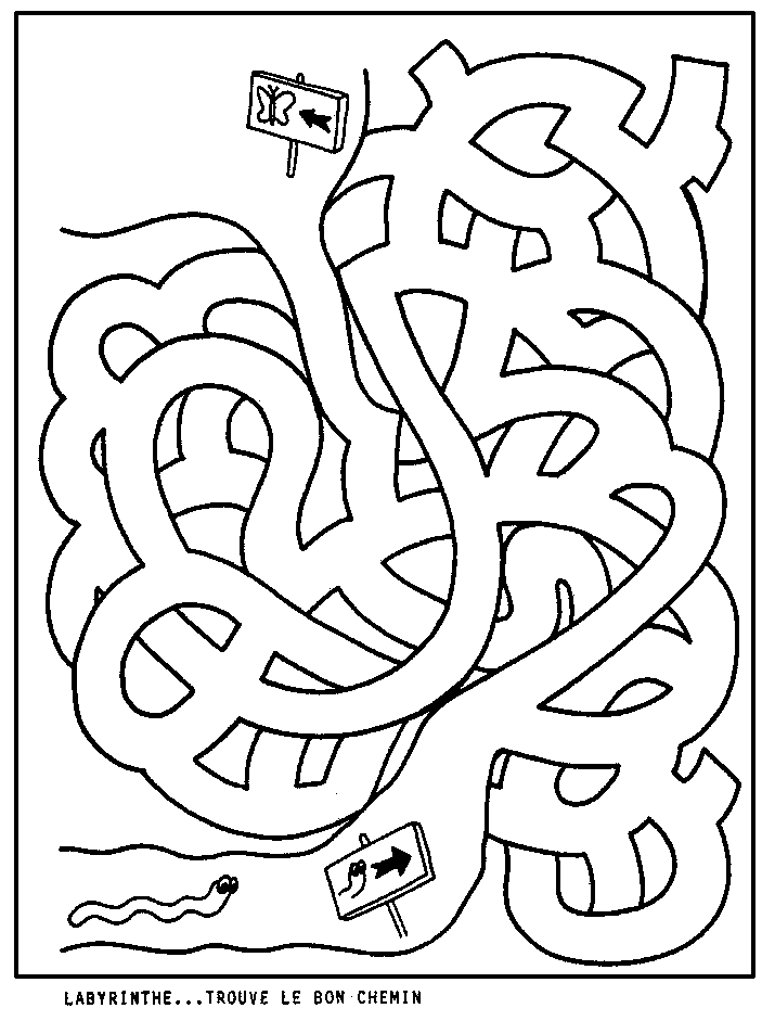 Coloring page: Labyrinths (Educational) #126427 - Printable coloring pages