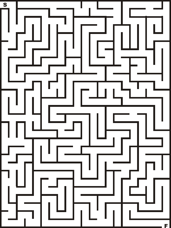 Labyrinths (Educational) Printable coloring pages