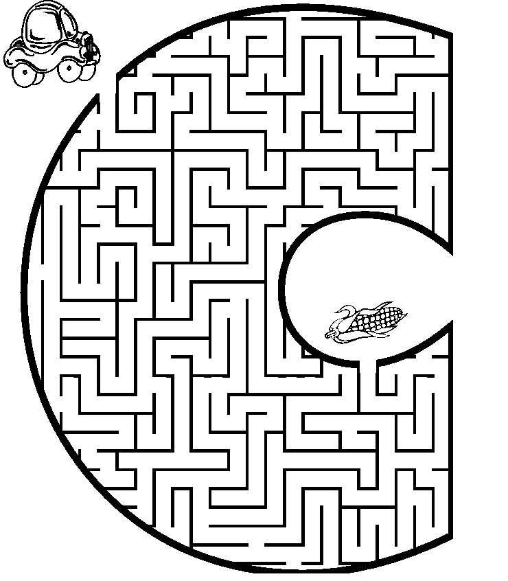 Labyrinths 20 (Educational) Printable coloring pages