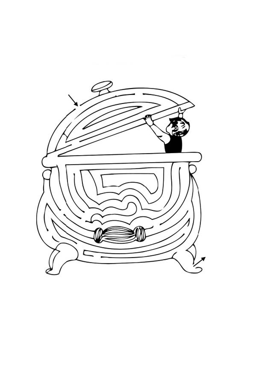 Coloring page: Labyrinths (Educational) #126448 - Printable coloring pages
