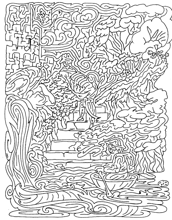 Coloring page: Labyrinths (Educational) #126467 - Printable coloring pages