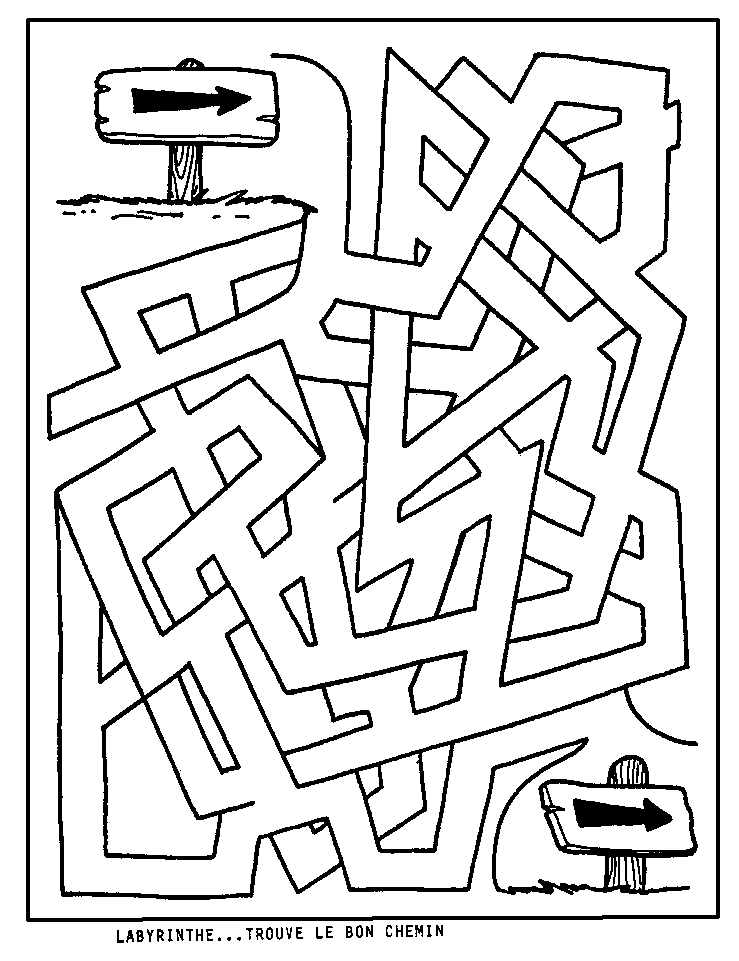 Coloring page: Labyrinths (Educational) #126478 - Printable coloring pages