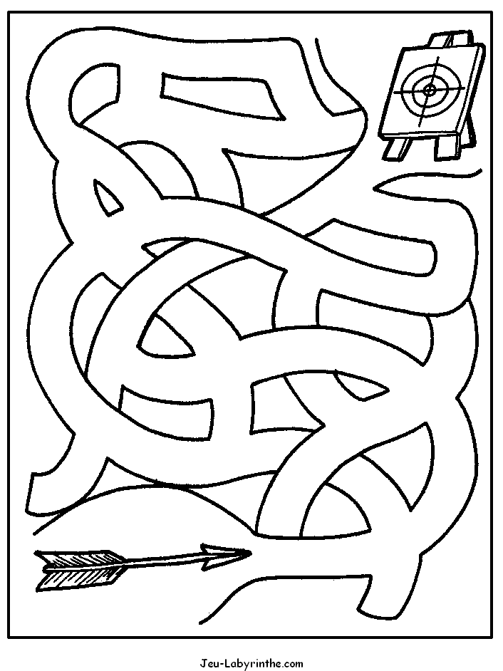 Coloring page: Labyrinths (Educational) #126501 - Printable coloring pages