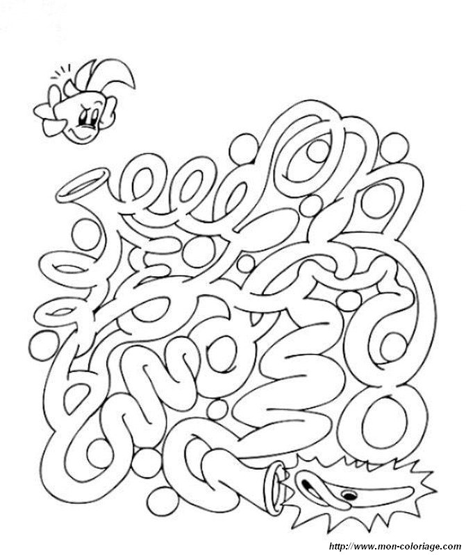Coloring page: Labyrinths (Educational) #126532 - Printable coloring pages