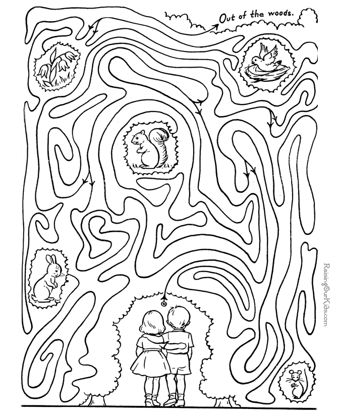 Coloring page: Labyrinths (Educational) #126565 - Printable coloring pages