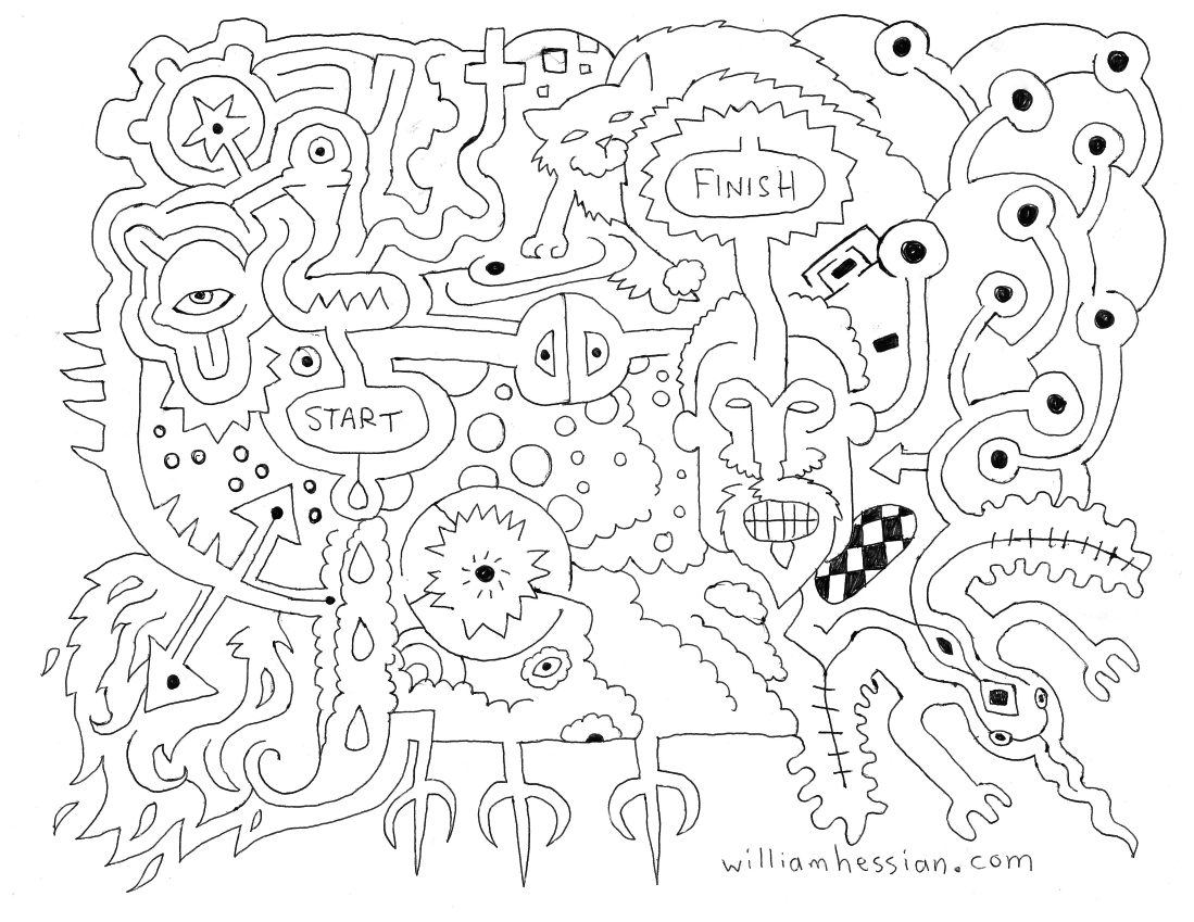 Coloring page: Labyrinths (Educational) #126640 - Free Printable Coloring Pages