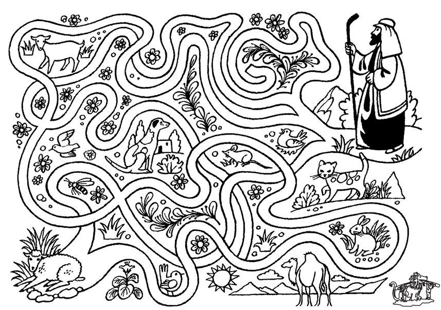Coloring page: Labyrinths (Educational) #126651 - Printable coloring pages