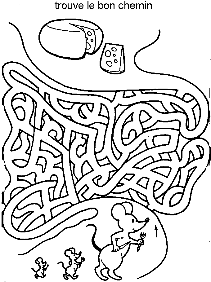 Coloring page: Labyrinths (Educational) #126692 - Printable coloring pages