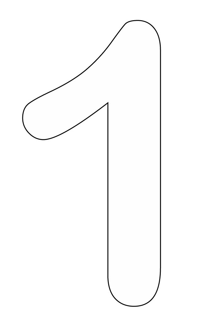 Number 1 Coloring Page Free Printable Coloring Pages Printable Number 