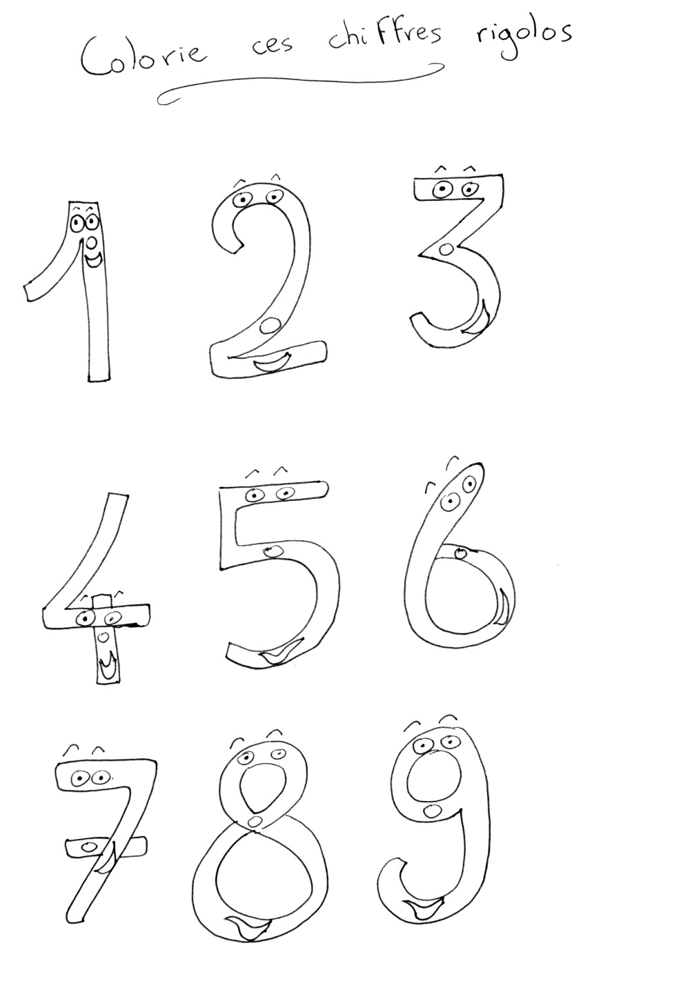Coloring page: Numbers (Educational) #125154 - Printable coloring pages