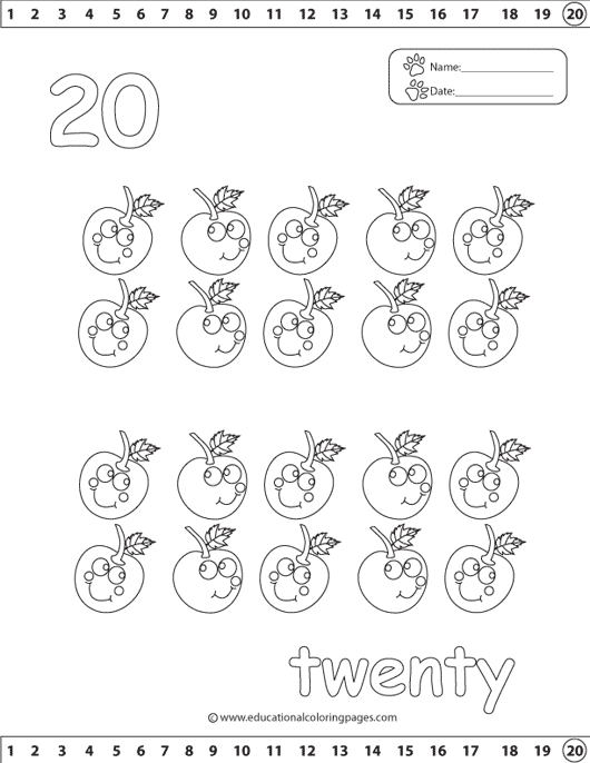 Coloring page: Numbers (Educational) #125330 - Free Printable Coloring Pages