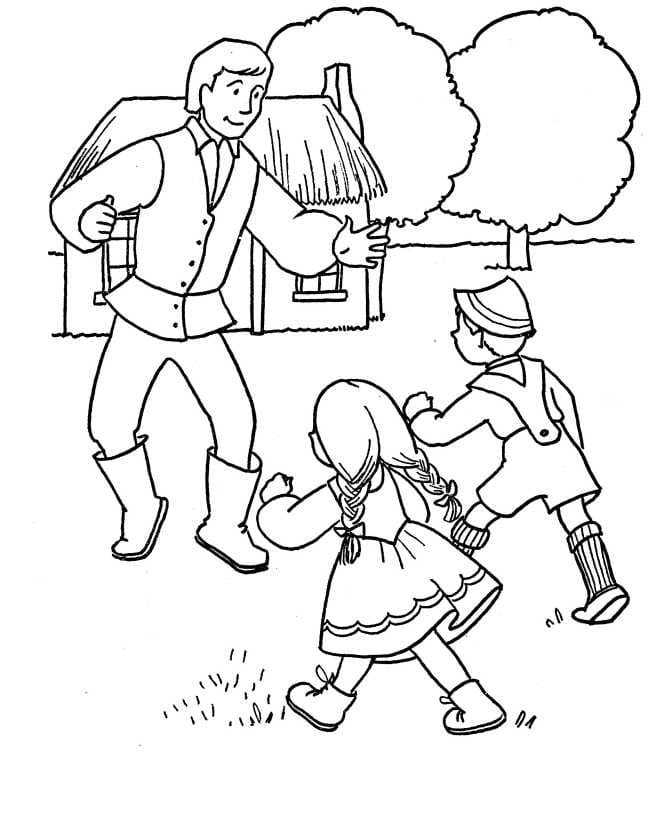 Free printable Hansel and Gretel coloring page #214158 from Fairy Tales and Stories collection