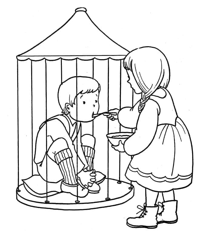 Free printable Hansel and Gretel coloring page #214177 from Fairy Tales and Stories collection