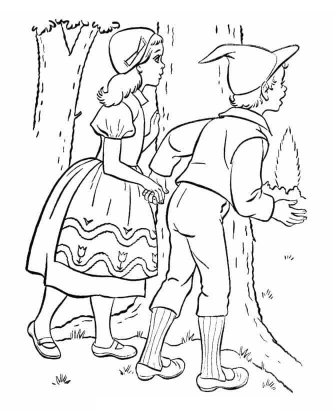Free printable Hansel and Gretel coloring page #214178 from Fairy Tales and Stories collection