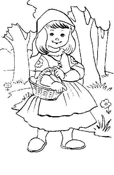 Free printable Little Red Riding Hood coloring page #49185 from Fairy Tales and Stories collection Free printable Little Red Riding Hood coloring page #49185 from Fairy Tales and Stories collection