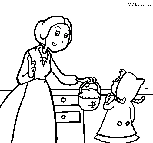 Free printable Little Red Riding Hood coloring page #49205 from Fairy Tales and Stories collection Free printable Little Red Riding Hood coloring page #49205 from Fairy Tales and Stories collection