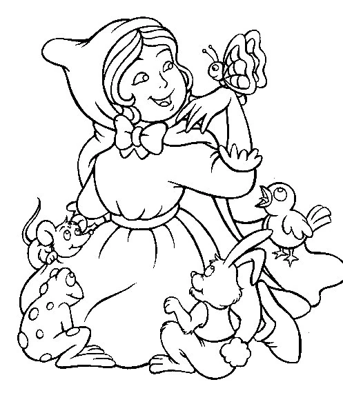 Free printable Little Red Riding Hood coloring page #49235 from Fairy Tales and Stories collection