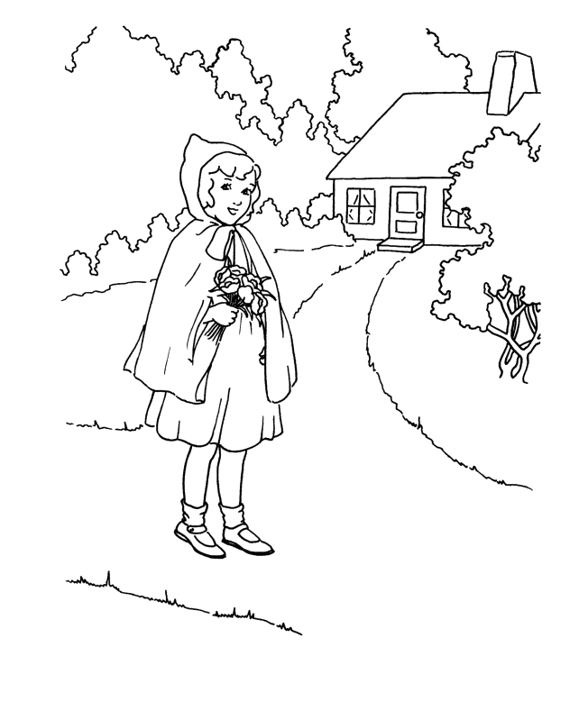 Free printable Little Red Riding Hood coloring page #49378 from Fairy Tales and Stories collection