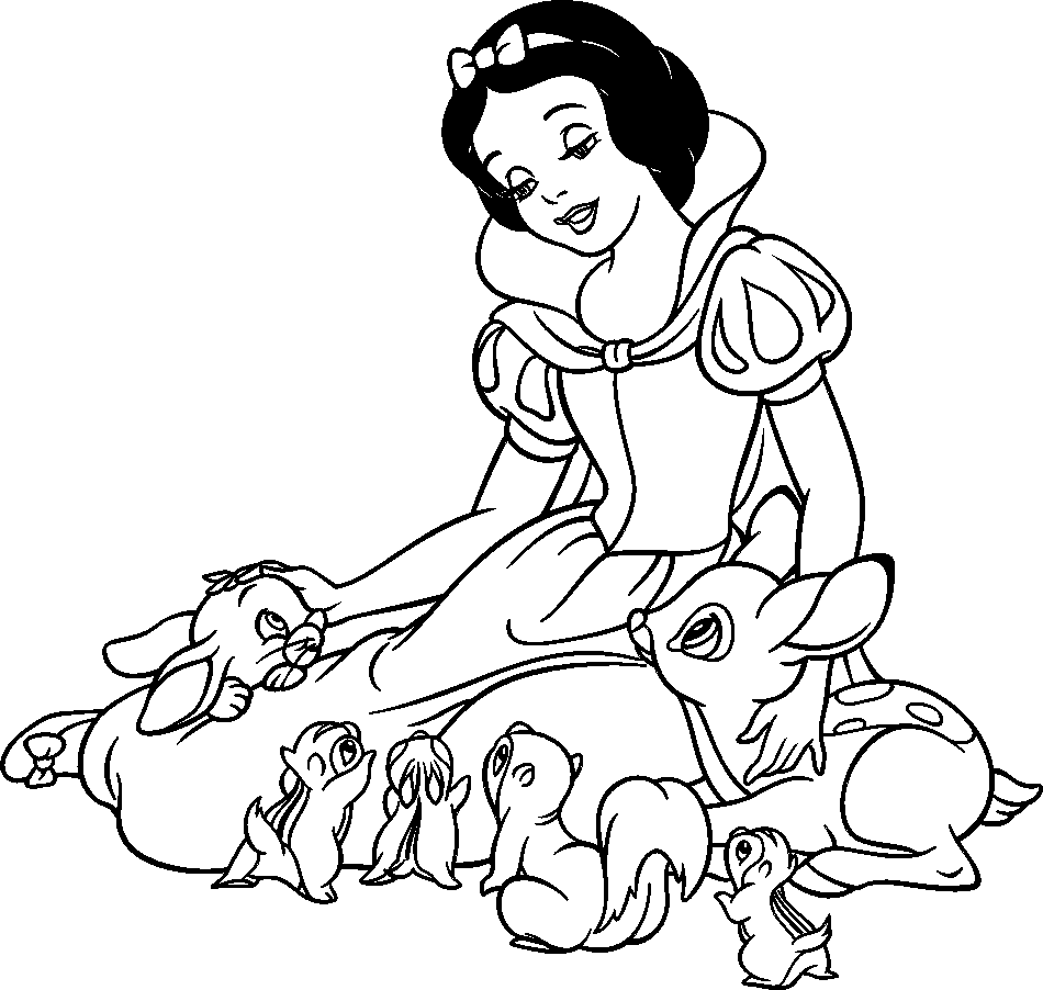 Free printable Snow White and the Seven Dwarfs coloring page #133844 from Fairy Tales and Stories collection