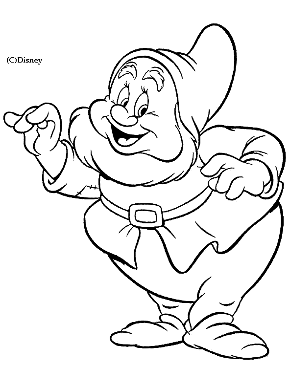 Free printable Snow White and the Seven Dwarfs coloring page #133936 from Fairy Tales and Stories collection