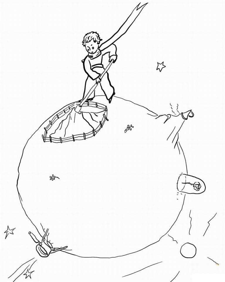 Coloring page: The Little Prince (Fairy Tales and Stories) #182680 - Free Printable Coloring Pages