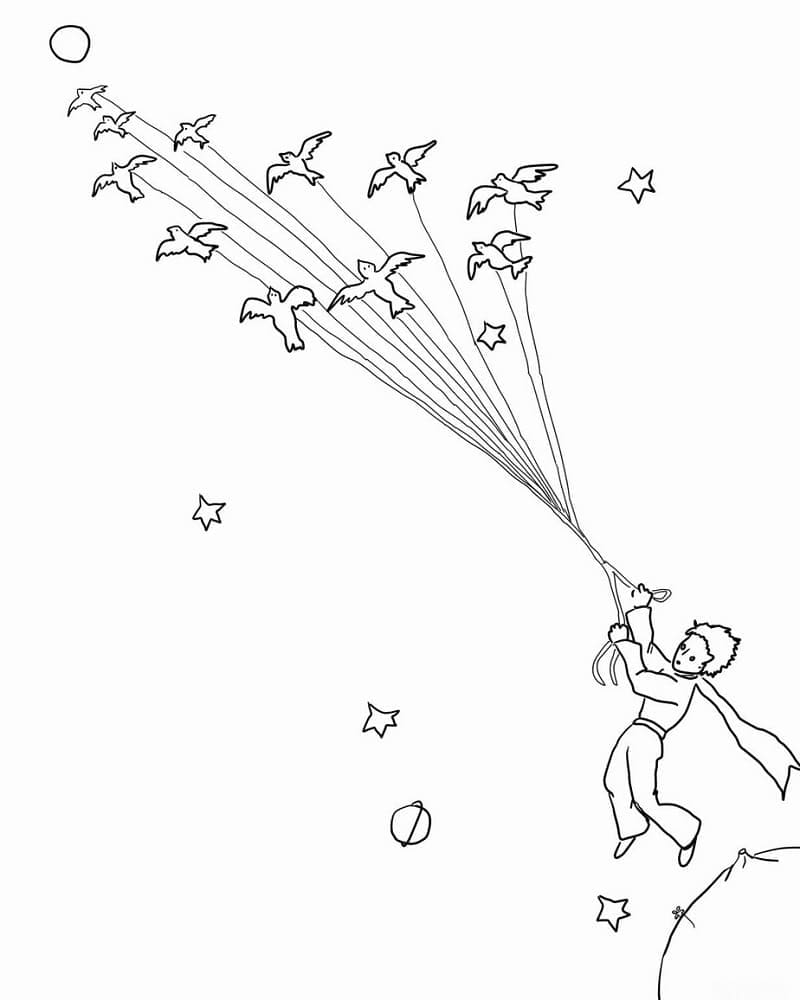Coloring page: The Little Prince (Fairy Tales and Stories) #182684 - Free Printable Coloring Pages