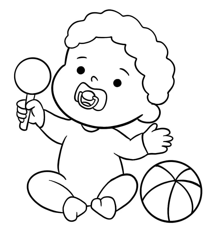 Free printable Baby coloring page #179986 from Family and Friends collection