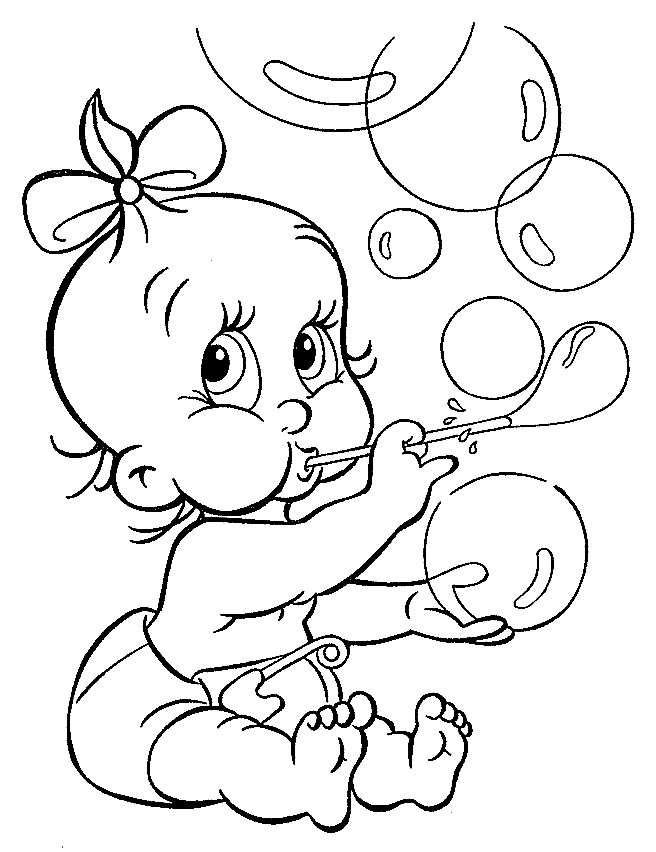 Coloring page: Baby (Family and Friends) #86586 - Free Printable Coloring Pages