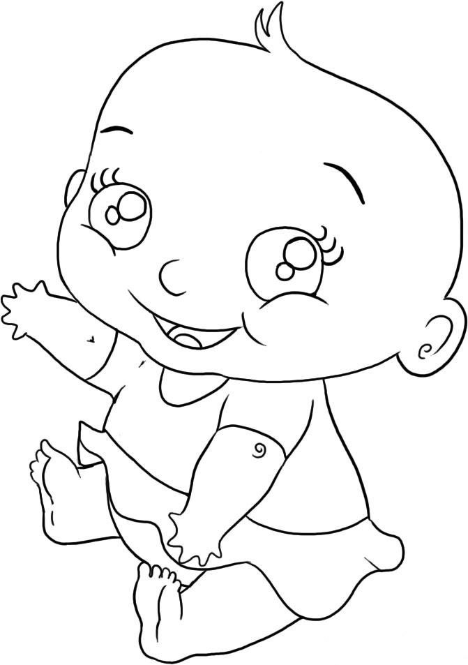 Free printable Baby coloring page #86593 from Family and Friends collection