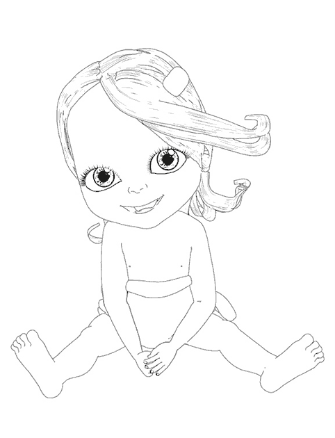 Free printable Baby coloring page #86711 from Family and Friends collection