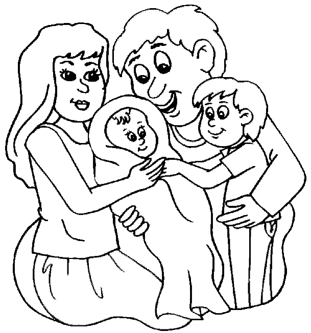 Coloring page: Baby (Family and Friends) #86720 - Free Printable Coloring Pages