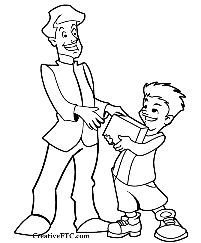 Free printable Dad coloring page #103646 from Family and Friends collection