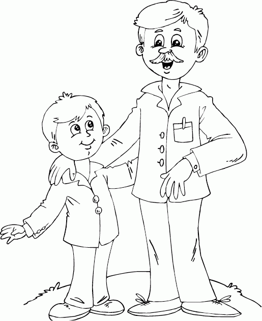 Free printable Dad coloring page #103654 from Family and Friends collection Free printable Dad coloring page #103654 from Family and Friends collection