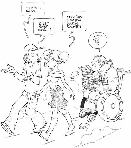 Free printable Disabled Person coloring page #98438 from Family and Friends collection