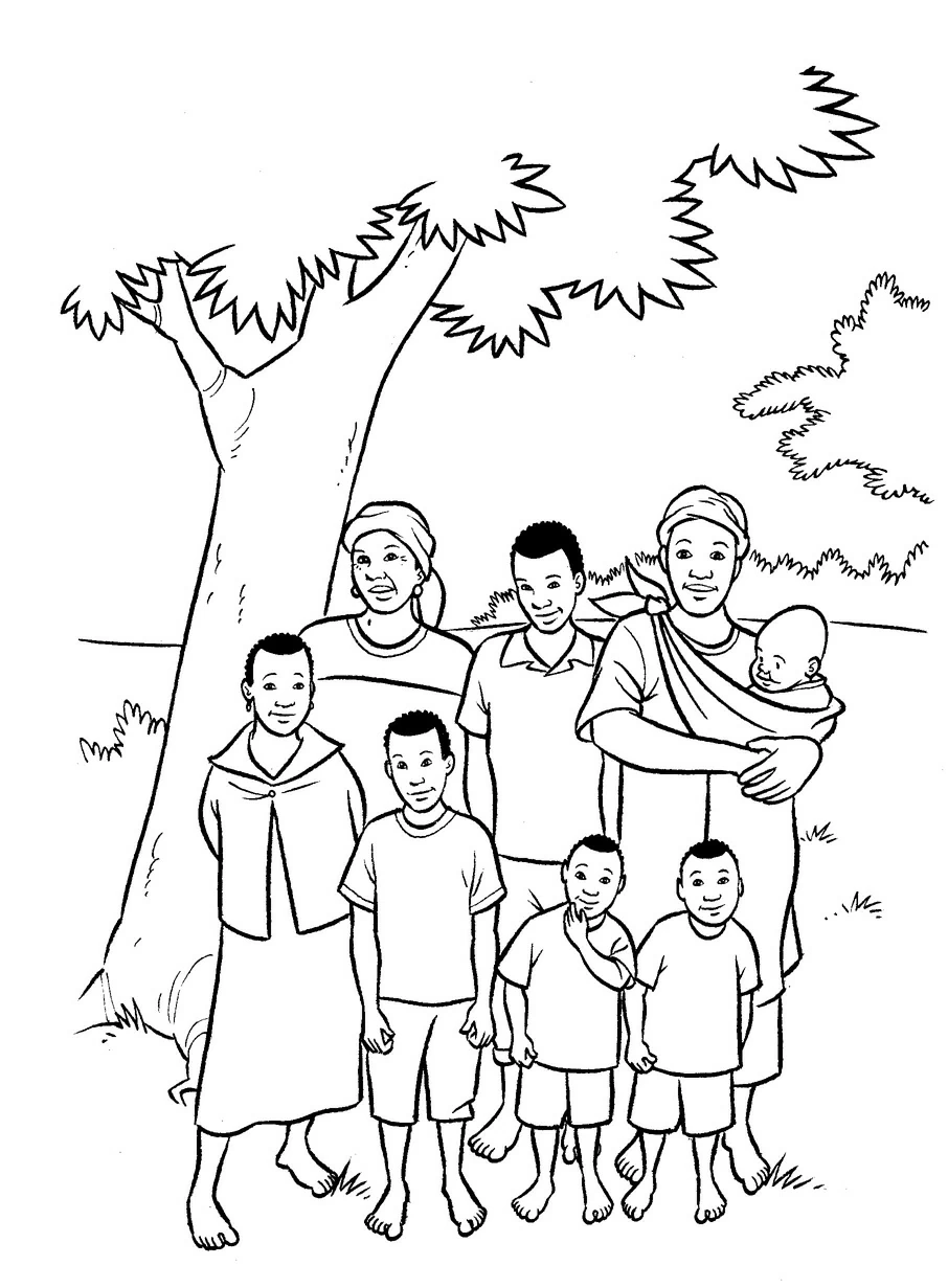 Free printable Family coloring page #95087 from Family and Friends collection