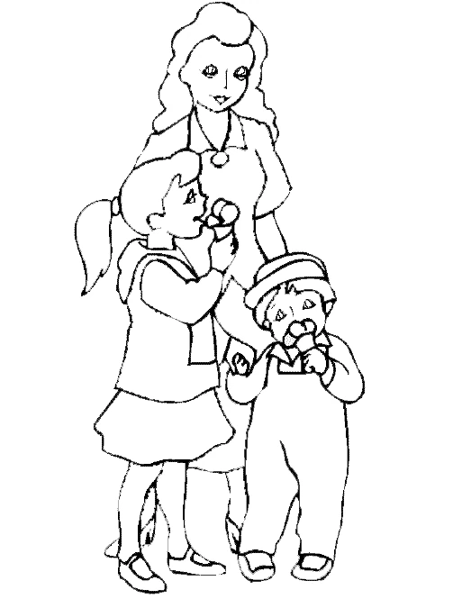 Free printable Family coloring page #95279 from Family and Friends collection