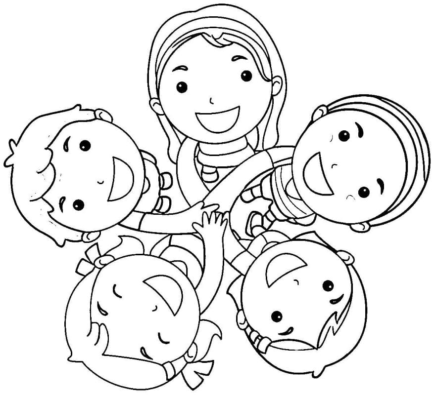 Free printable Friendship coloring page #193098 from Family and Friends collection Free printable Friendship coloring page #193098 from Family and Friends collection