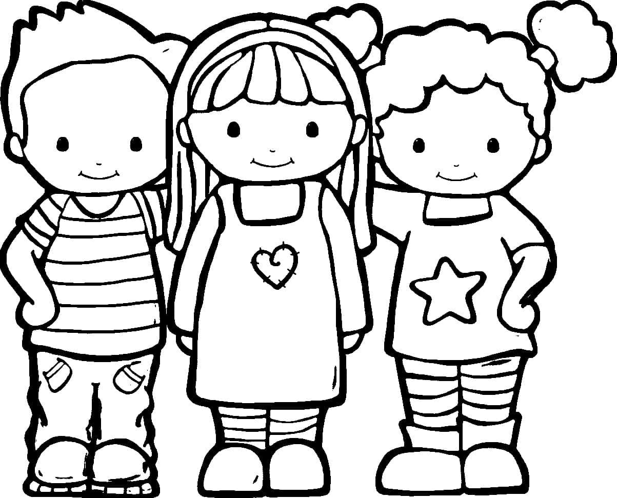 Free printable Friendship coloring page #193102 from Family and Friends collection