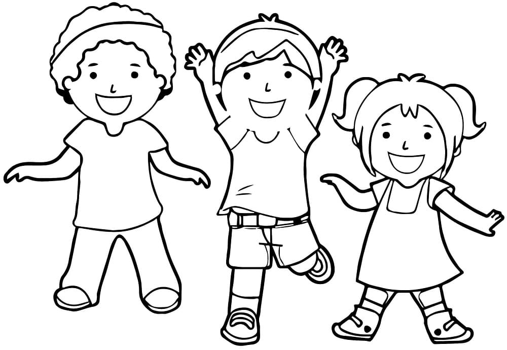 Coloring page: Friendship (Family and Friends) #193105 - Free Printable Coloring Pages