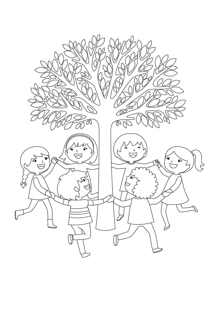 Free printable Friendship coloring page #193109 from Family and Friends collection Free printable Friendship coloring page #193109 from Family and Friends collection