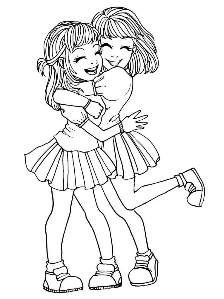 Coloring page: Friendship (Family and Friends) #193113 - Free Printable Coloring Pages