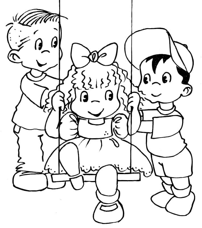 Coloring page: Friendship (Family and Friends) #193119 - Free Printable Coloring Pages